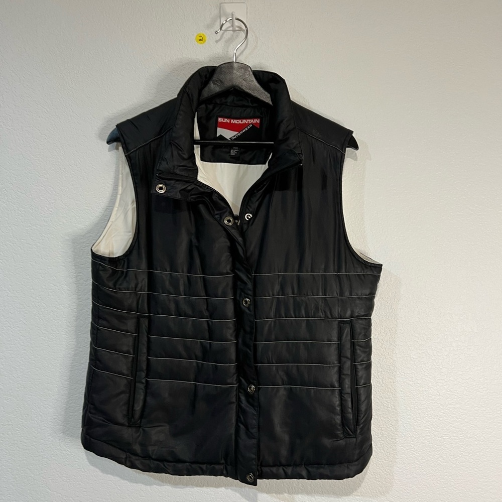Sun mountain outwear black golf‎ hiking vest women L